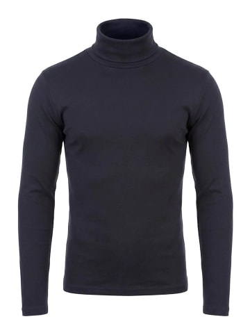 RESLAD Sweatshirt sportlicher Rolli in anthrazit