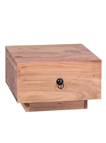 KADIMA DESIGN Design Nachttisch MUMBAI Massiv-Holz 40x40x25 cm in Akazie