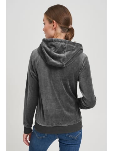 Oxmo Kapuzensweatjacke in grau