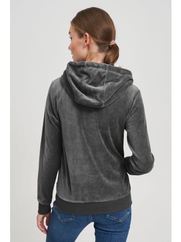Oxmo Kapuzensweatjacke OXVicky in Grau
