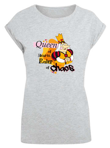 F4NT4STIC T-Shirt Alice im Wunderland Queen Of Hearts in grau meliert