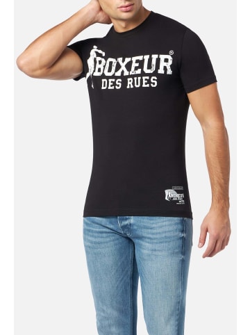 Boxeur des Rues T-Shirt Boxeur Street 2 in Black-White