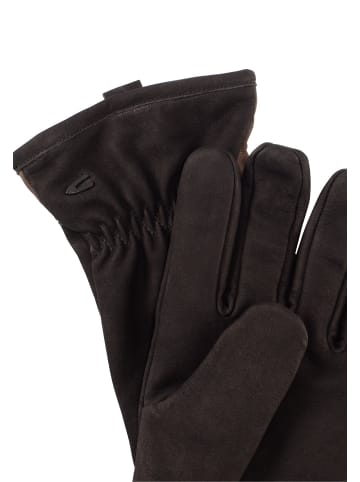 Camel Active Handschuhe aus hochwertigem Leder in Schwarz