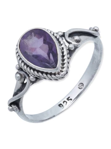 mantraroma 925er Silber - Ringe mit Amethyst facettiert