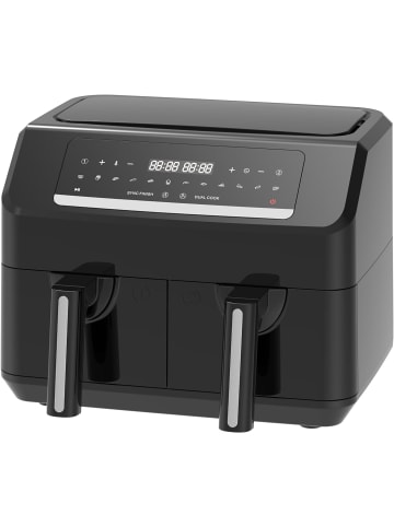 Emerio AF-130376.1 Doppel Heißluft-Fritteuse 2 x 3.6 Liter Airfryer