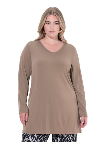 Ulla Popken Longshirt in taupe