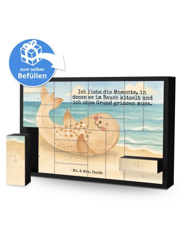 Mr. & Mrs. Panda Befüllbarer Adventskalender Robbe Liegen Design... in Weiß