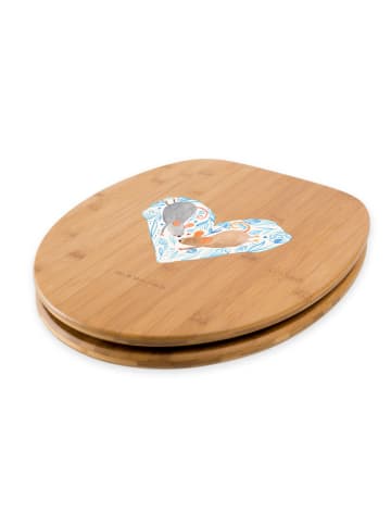 Mr. & Mrs. Panda Klobrille Mäuse Herz ohne Spruch in Braun