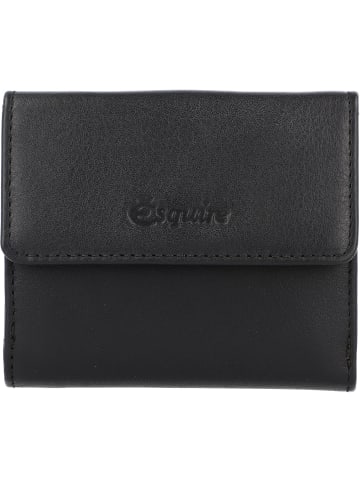 Esquire Peru Geldbörse RFID Leder 10 cm in schwarz