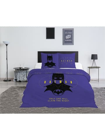 Batman Batman Bettwäsche Set 240x220 cm + 2 Kissenbezüge 65x65 cm Polycoton in Weiß