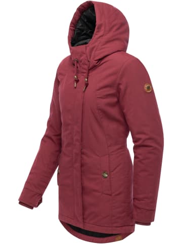 ragwear Winterjacke Monadena Parka YOUMODO in Wine Red