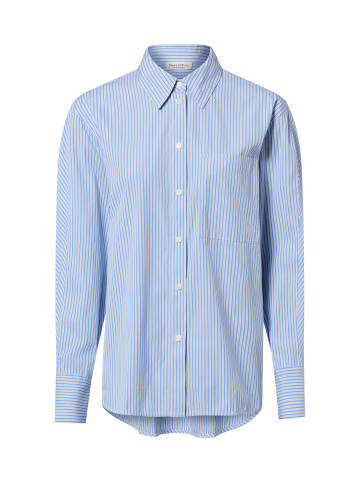 Marc O'Polo Hemdbluse in hellblau weiß