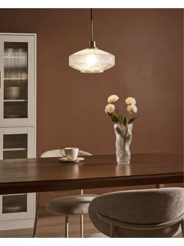 Beliani Pendelleuchten PIRRIS in Transparent/Schwarz/Gold - (W) 25 x (H) 114 x (L) 25 cm