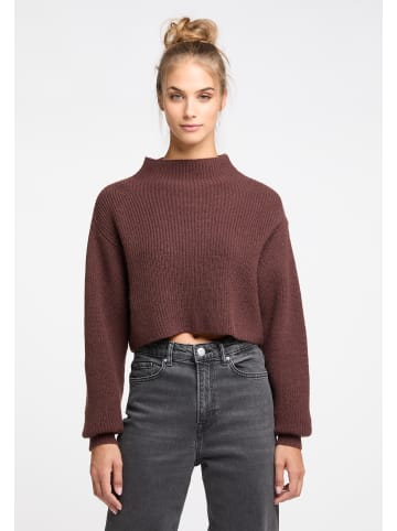 IZIA Damen Strick Pullover in Braun