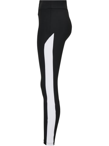 Urban Classics Urban Classics Damen Ladies Color Block Leggings in black/white