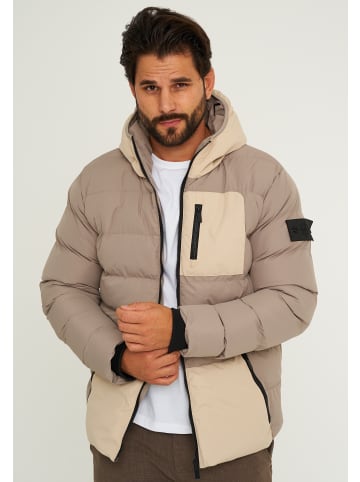 SOULSTAR Winterjacke - S2SHOPIAN Steppjacke Pufferjacke in Taupe
