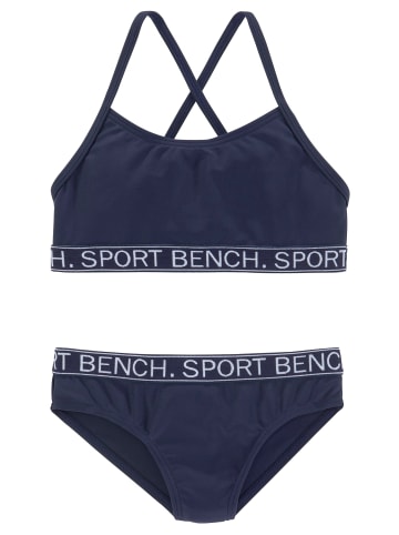 Bench Bustier-Bikini in marine