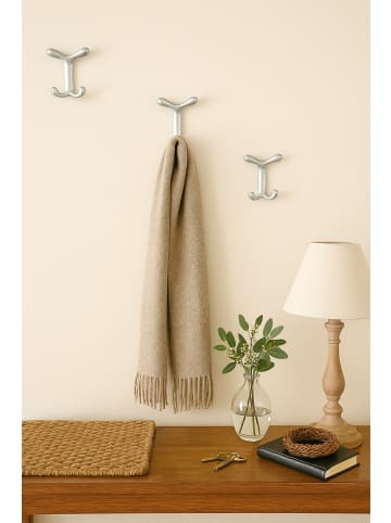 möbel-direkt Design-Garderobenhaken 3er-Set Designer: Bartoli Design in silber
