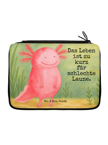 Mr. & Mrs. Panda Bleistiftetui Axolotl Glücklich Design mit Spruch in Weiß