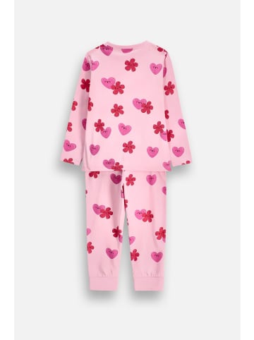 Coccodrillo Mädchenpyjama in rosa