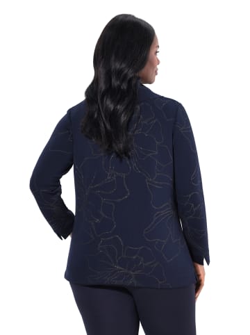 Ulla Popken Sweatshirt in dunkles marine