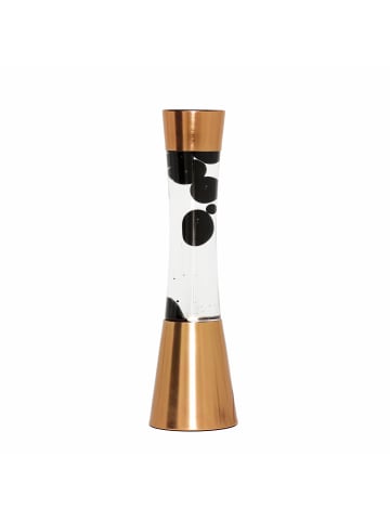 Licht-Erlebnisse Lavalampe EEK G Ø 11 x (H)39.5 cm in Kupfer Klar Schwarz