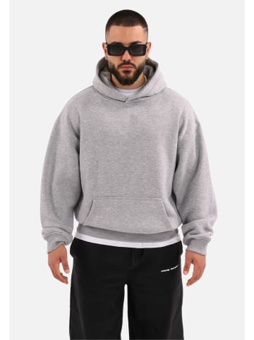 Megaman Basic Oversize Hoodie in Grey-Melange