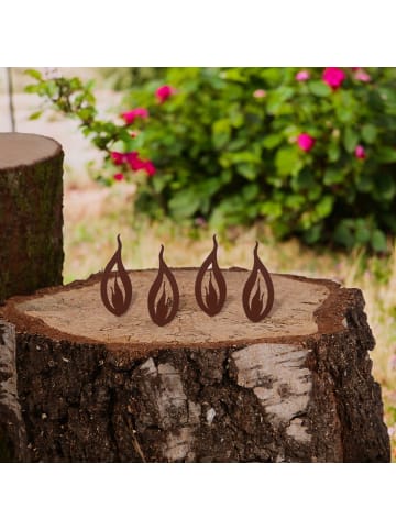 UNUS Gartenstecker Roststecker in Braun
