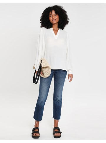 Threadbare Blusenshirt THB Catheryn V Neck Blouse in Weiß