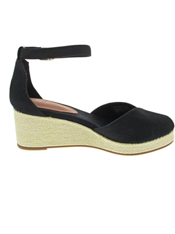 Tommy Hilfiger Flag Closed toe Mid Wedge Sandale Schwarz