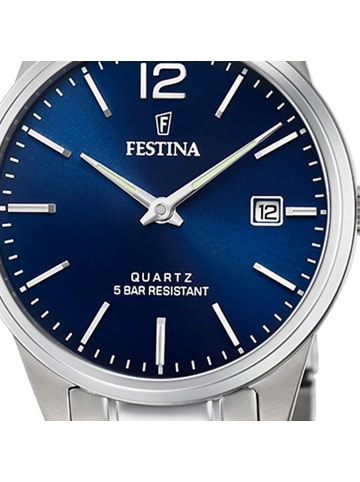 Festina Analog-Armbanduhr Festina Klassik silber mittel (ca. 31mm)