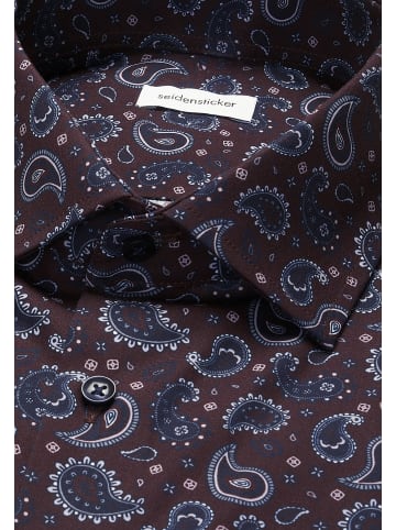 Seidensticker Business Hemd Regular in Braun