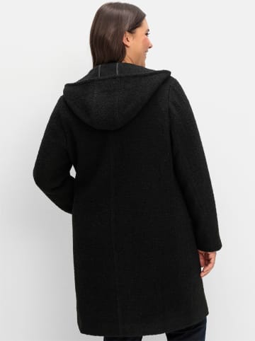 sheego Kurzmantel in schwarz