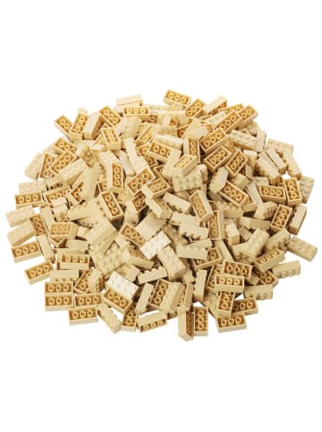 Katara 520 Steine Bausteine Platte Kompatibel LEGO®, Sluban, Papimax, Q-Bricks & mehr in beige