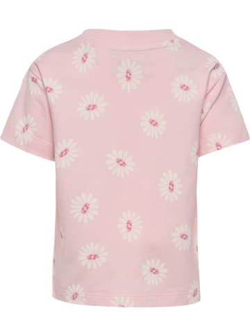 Hummel Shirt "Hmlmini Loose Flower T-Shirt S/S" in Rosa