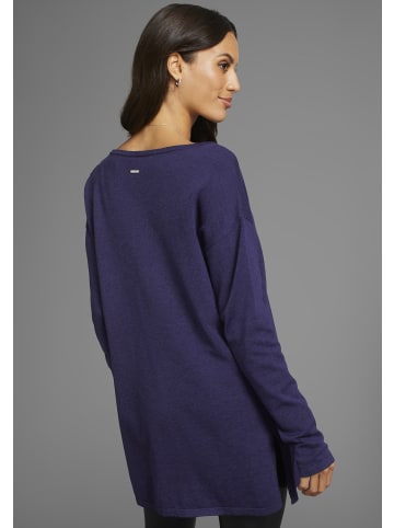 Laura Scott Longpullover in lila-melange