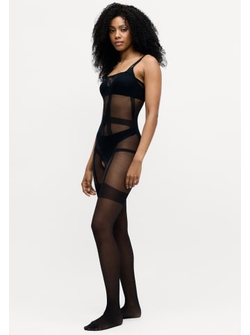 camano Transparenter Bodystocking ouvert 1er Pack fine seductive 20 Denier in Schwarz