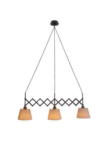 näve Pendelleuchte "ADRIENNE" in natur - (L)100 cm x (B)35 cm x (H)130 cm