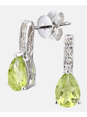 Diamant L'éternel Ohrhänger aus 375 Weißgold mit Diamant mit Peridot
