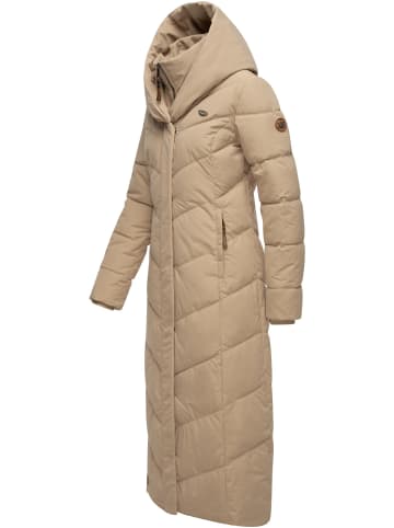 ragwear Steppmantel Natalka Extralong in Taupe24