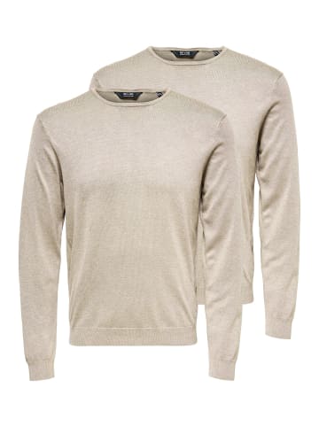 ONLY & SONS Pullover Wyler in Silver lining