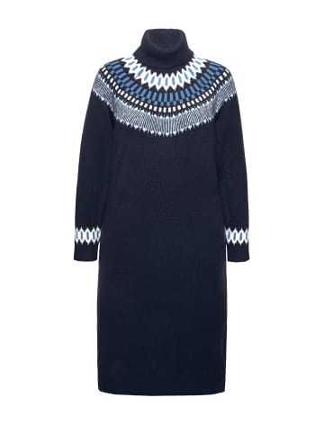 Ulla Popken Strickkleid in tintenblau
