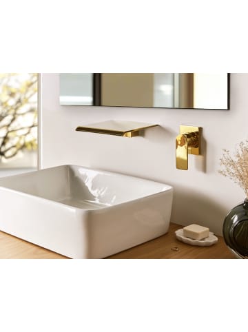 Beliani Wasserhähne APONWAO in Gold - (W) 20 x (H) 10 x (L) 17 cm