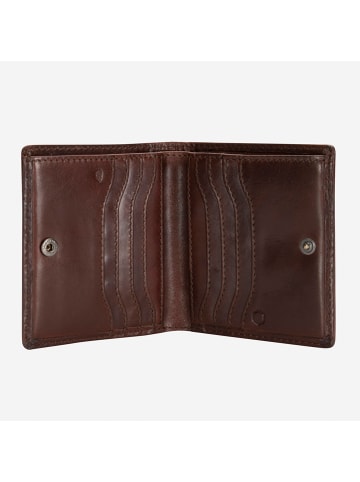 Jekyll & Hide Norwegian Geldbörse RFID Schutz Leder 9 cm in mocha