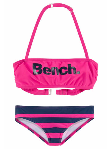 Bench Bandeau-Bikini in pink-marine