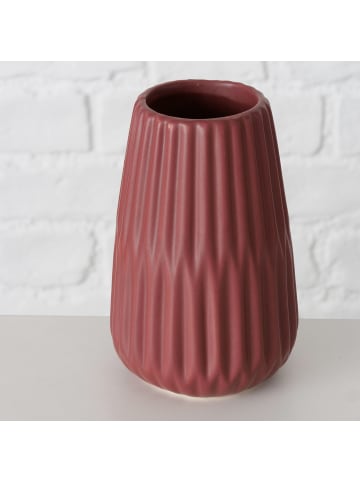 Boltze Vase in dunkelrot