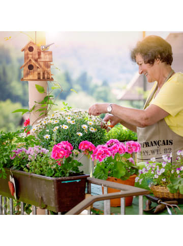 relaxdays Vogelhaus in Natur - (B)20x (H)34 x (T)19 cm