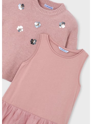 Mayoral Kleid und Pullover festlich in rouge