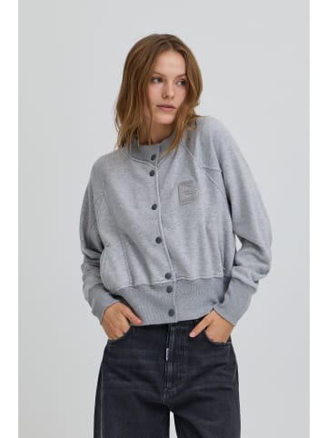BALL Trackjacket-sweat BAALBERTA Regular fit in MEDIUM GRAY MELANGE