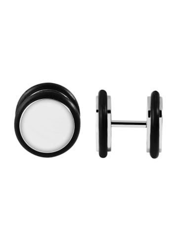 Adeliás Unisex Ohrringe – Ohrstecker aus Edelstahl in silber